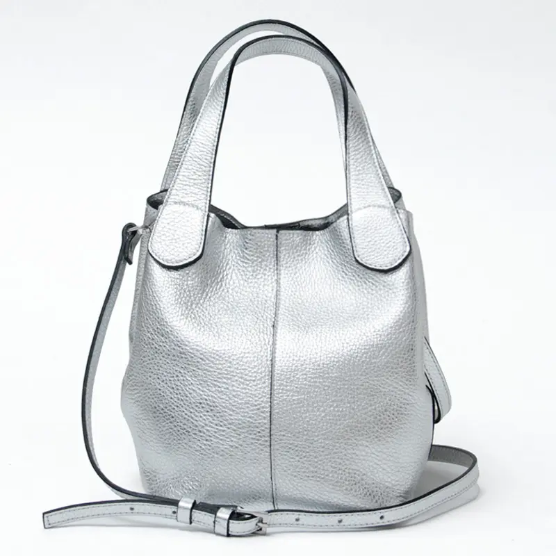 RIPANI リパーニ ANNA レザー 2way トートバッグ SILVER