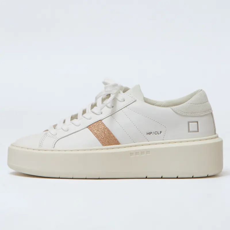 HILL LOW PLATFORM ビーズ付き グリッター ローカットスニーカー