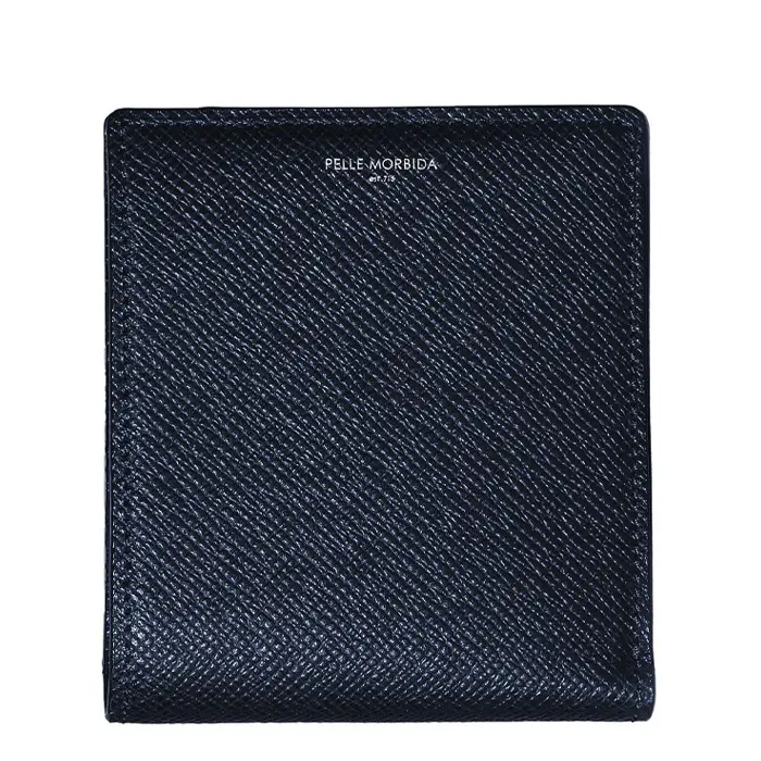 PELLE MORBIDA ペッレモルビダ Barca 型押し牛革 コンパクトウォレット