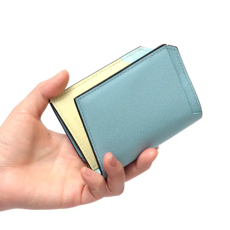 L'arcobaleno ラルコバレーノ ゴートレザー スマートカードウォレット