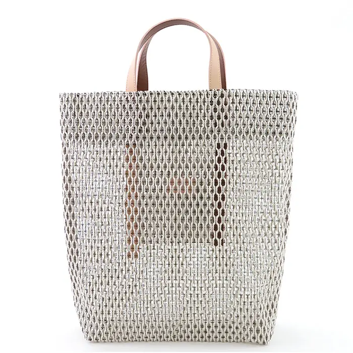 MARY AL TERNA メアリオルターナ GAP メッシュ トートバッグ (L) NUDE×BROWN