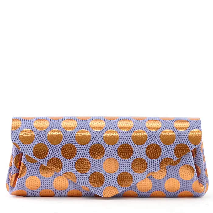 メタリック ドット レザー 長財布