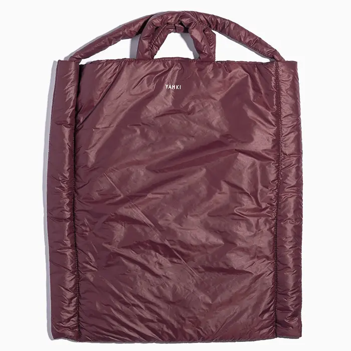 YAHKI ヤーキ CROSS BODY BAG ナイロン ショルダーバッグ バーガンディー