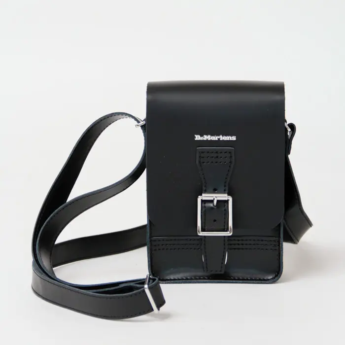 Dr.martens ドクターマーチン BOX CROSSBODY レザー ショルダーバッグ ブラック