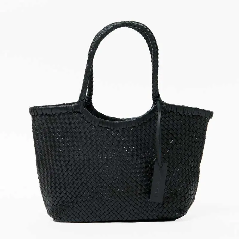 The Bagmati バグマティ メッシュレザー トートバッグ ブラック