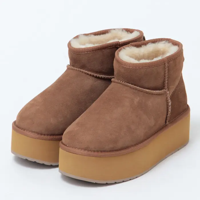 Stinger Micro Flatform 厚底 ムートン ブーツ