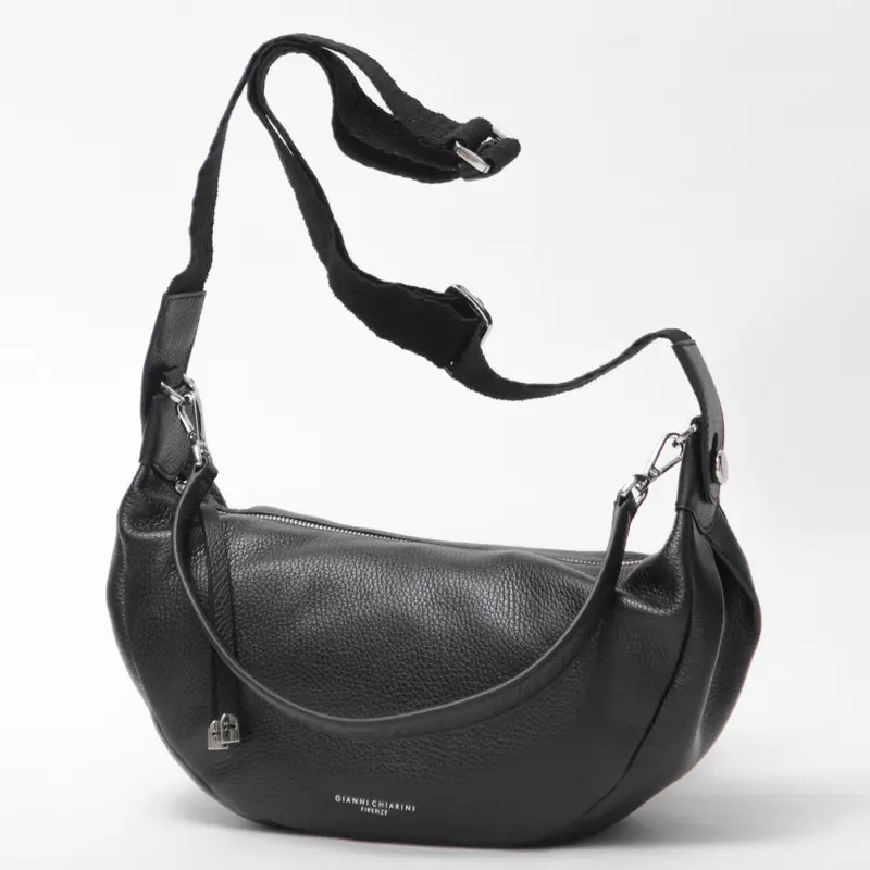 ASHA クレセント レザーショルダーバッグ