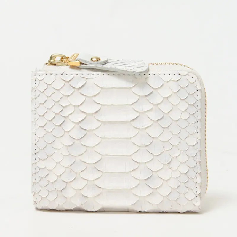 VIA DOAN ヴィアドアン Bran python L字ファスナー二つ折り 財布