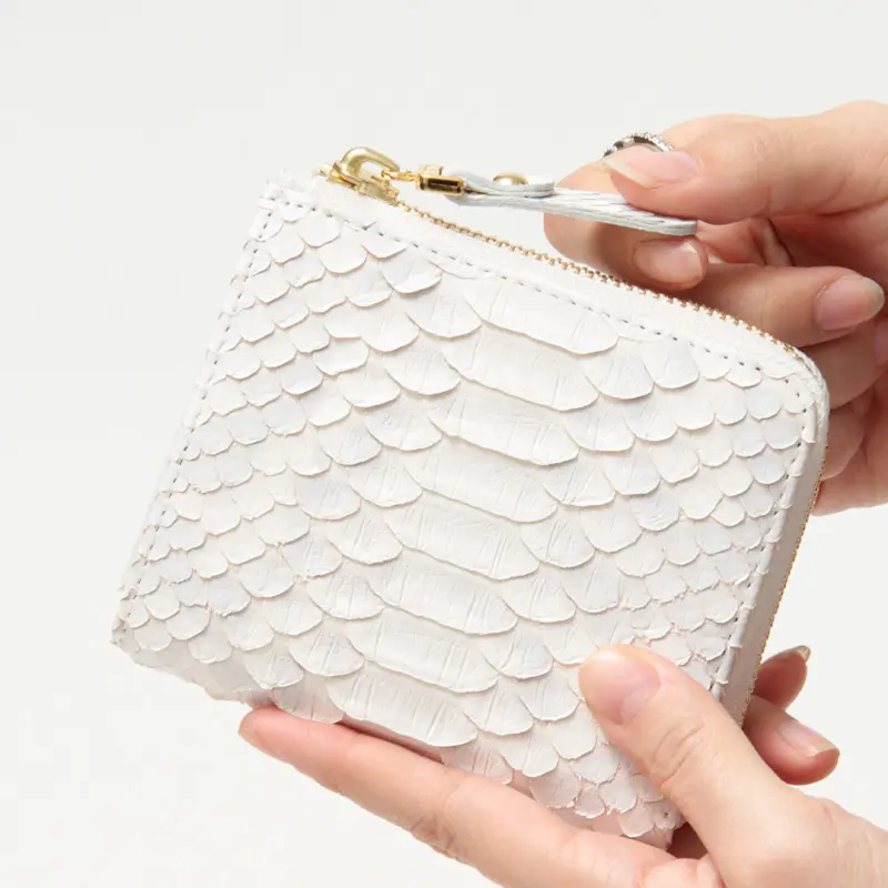 Bran python L字ファスナー二つ折り 財布