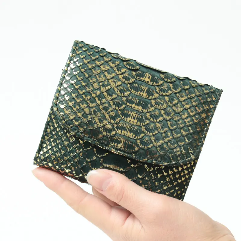 Verde パイソン 二つ折り財布