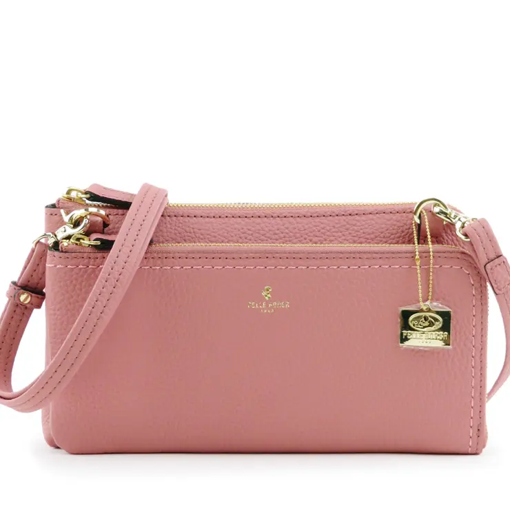 PELLE BORSA ペレボルサ Reinette レネット お財布 ポシェット コーラルピンク