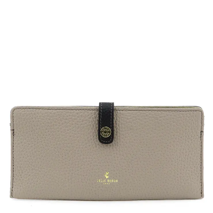 PELLE BORSA ペレボルサ レネットグッズ シュリンクレザー スリムウォレット 4707 グレージュ