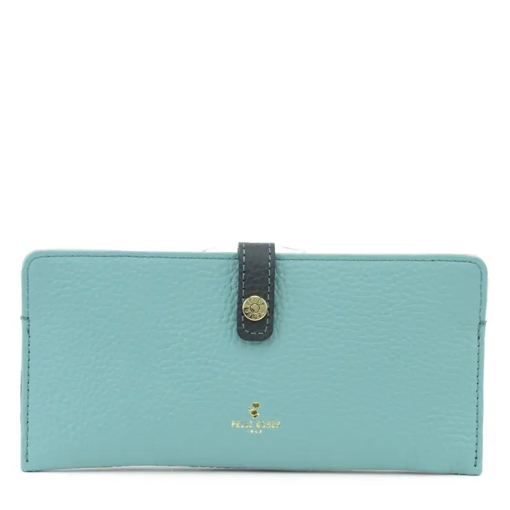 PELLE BORSA ペレボルサ レネットグッズ シュリンクレザー スリムウォレット 4707 ミントグリーン