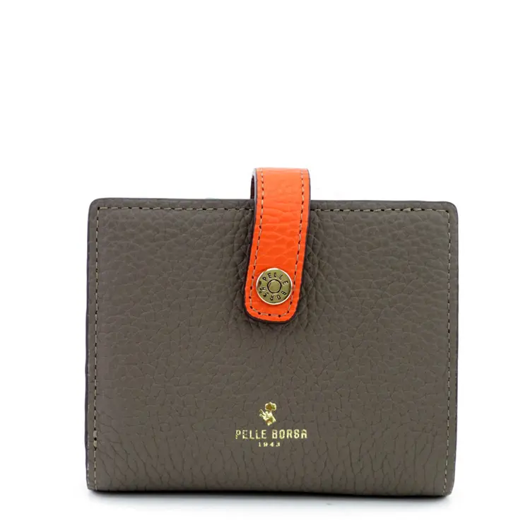 PELLE BORSA ペレボルサ レネットグッズ シュリンクレザー 二つ折り財布 4761 トープ