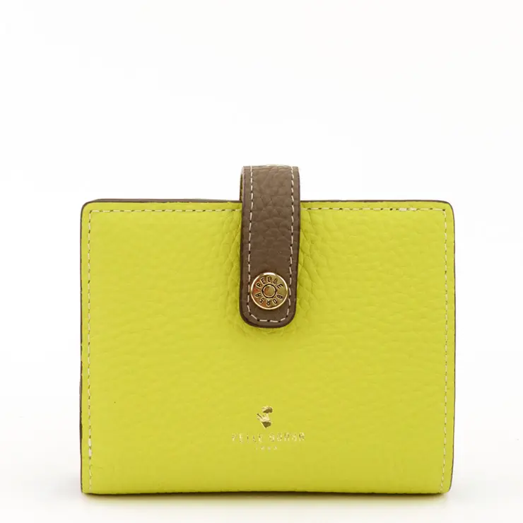 PELLE BORSA ペレボルサ レネットグッズ シュリンクレザー 二つ折り財布 4761 イエロー
