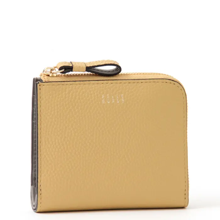 PELLE BORSA ペレボルサ フィーネグッズ L字ファスナー 二つ折り財布 5444 エクルーベージュ