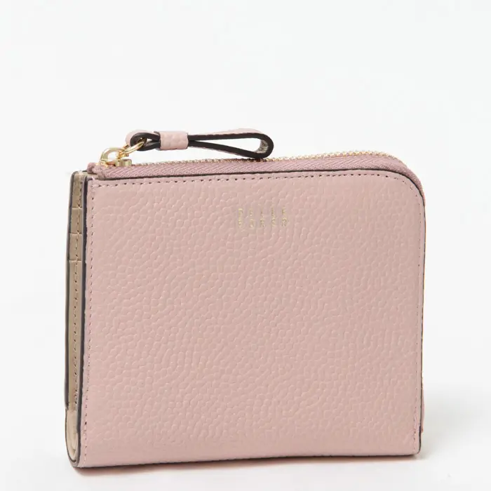 PELLE BORSA ペレボルサ フィーネグッズ L字ファスナー 二つ折り財布 5444 ペールピンク