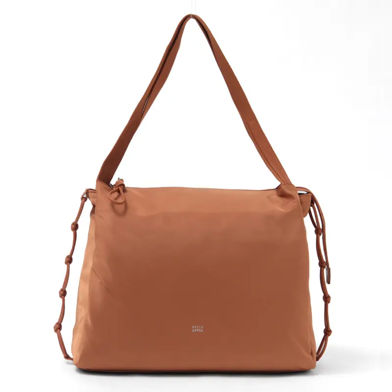 PELLE BORSA ペレボルサ Bloom ポリエステル スクエア トートバッグ ジンジャー
