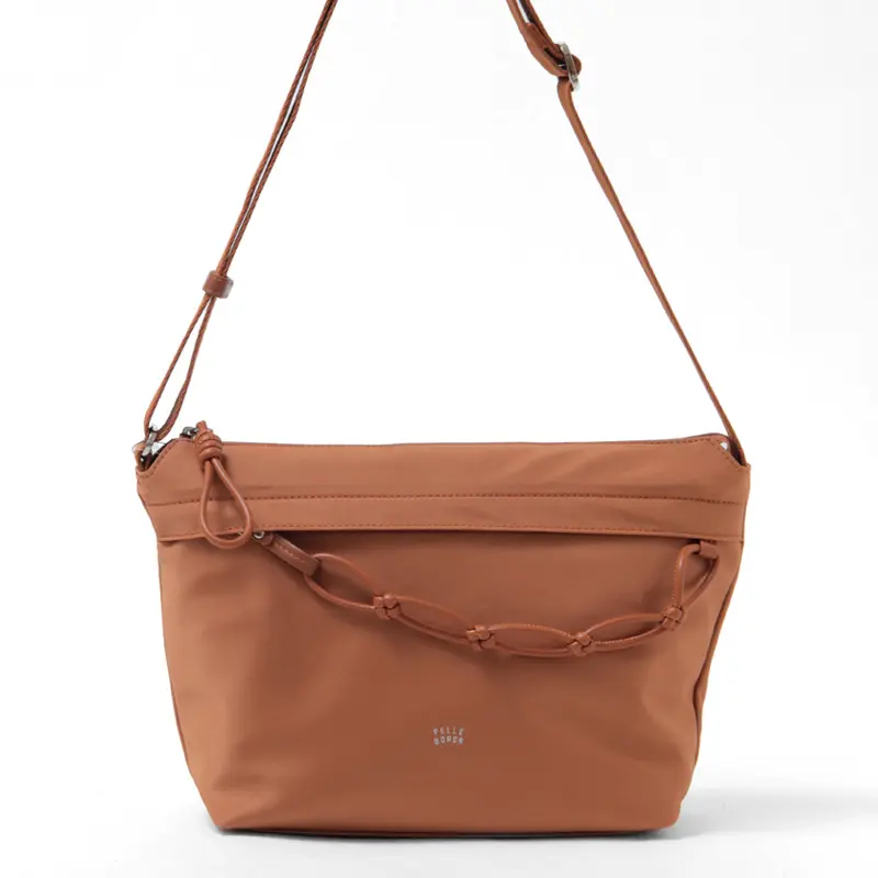 PELLE BORSA ペレボルサ Bloom ポリエステル ショルダーバッグ ジンジャー