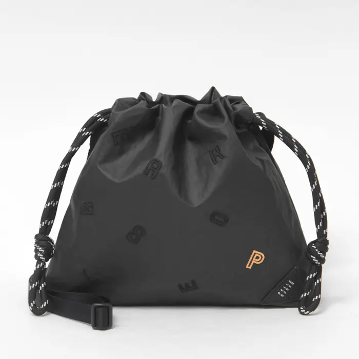 PELLE BORSA ペレボルサ リンクル 巾着 ミニ ショルダーバッグ