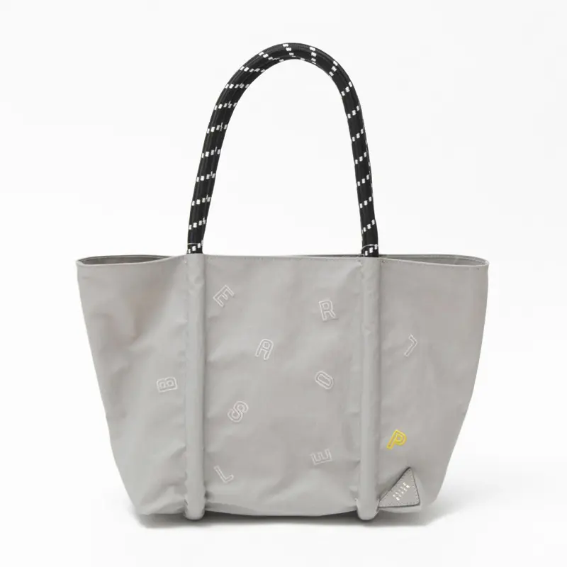 PELLE BORSA ペレボルサ リンクル 2WAY トートバッグ(M) ライトグレー