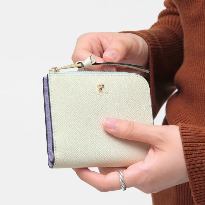 PELLE BORSA ペレボルサ Reinette luxe L字ファスナー 二つ折り ミニ財布