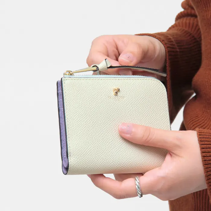 Reinette luxe L字ファスナー 二つ折り ミニ財布