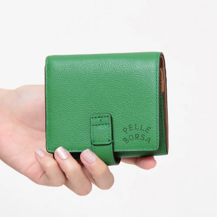 PELLE BORSA ペレボルサ Very Goods シュリンクレザー 二つ折り財布 7202
