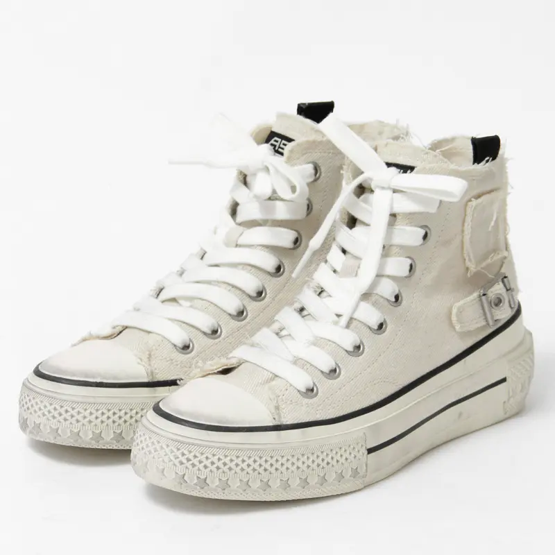 ASH アッシュ RAGE BIS 厚底 ハイカット スニーカー VANILLA/SILVER