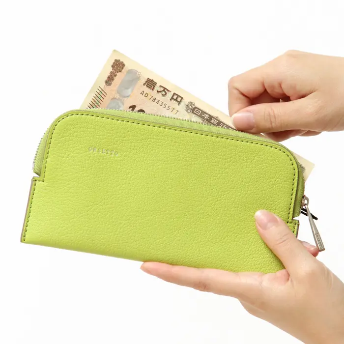ORSETTO オルセット CAPRE レザー 長財布 LIME