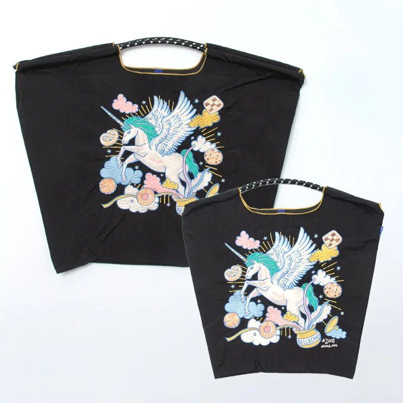 BALL＆CHAIN ボールアンドチェーン D[di:] UNICORN（ユニコーン）エコバッグ (M) (L) ブラック