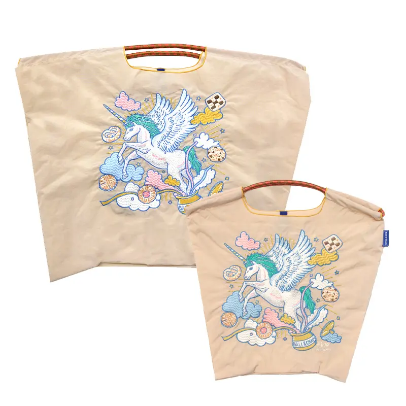 BALL＆CHAIN ボールアンドチェーン D[di:] UNICORN（ユニコーン）エコバッグ (M) (L) S.ベージュ