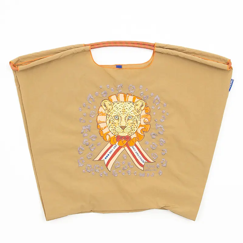 BALL＆CHAIN ボールアンドチェーン D[di:] LEOPARD(レオパード) エコバッグ (M) (L) ベージュ L