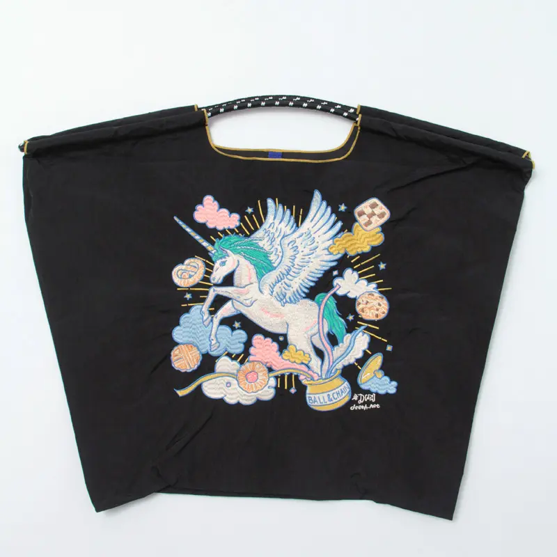D[di:] UNICORN（ユニコーン）エコバッグ (M) (L) ブラック