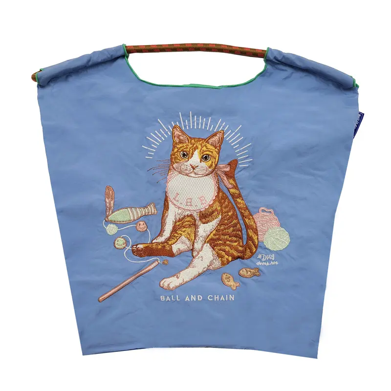 BALL＆CHAIN ボールアンドチェーン D[di:] BABY CAT (ベイビーキャット) エコバッグ (M) (L) ゼニスブルー M
