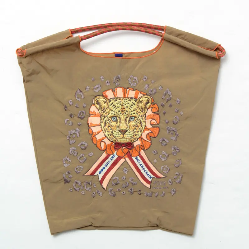 BALL＆CHAIN ボールアンドチェーン D[di:] LEOPARD(レオパード) エコバッグ (M) (L) ベージュ M