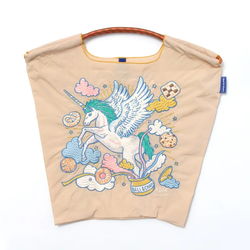 D[di:] UNICORN（ユニコーン）エコバッグ (M) (L) S.ベージュ
