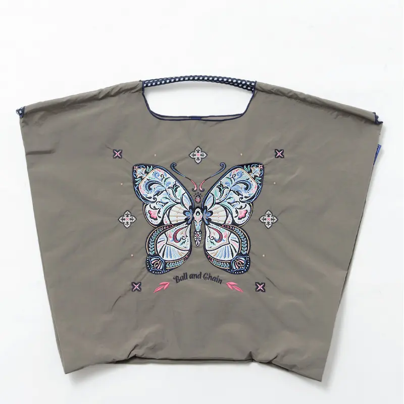 Papillon（パピヨン) エコバッグ (M) (L) グレー