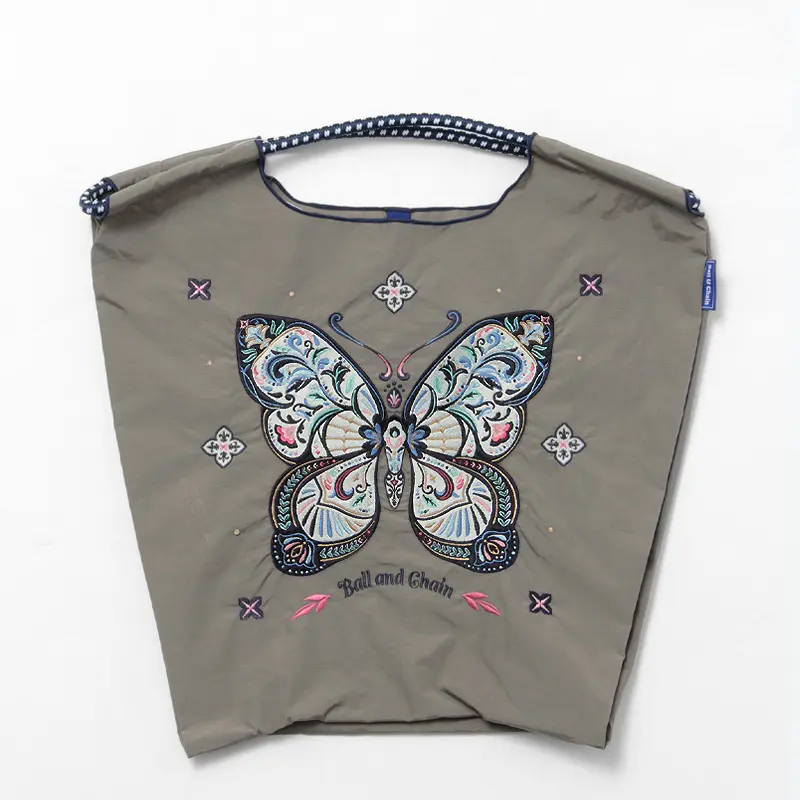 Papillon（パピヨン) エコバッグ (M) (L) グレー
