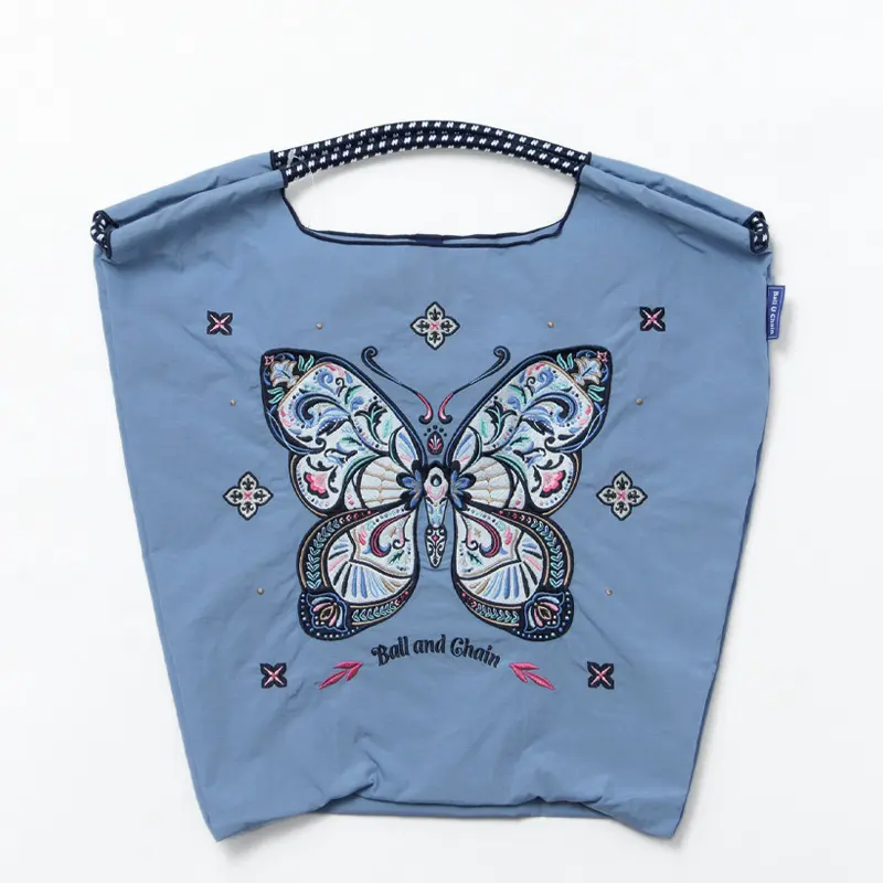 Papillon（パピヨン) エコバッグ (M) (L) ゼニスブルー