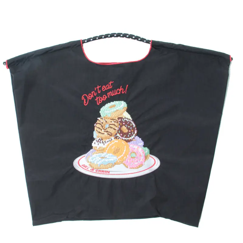 BALL＆CHAIN ボールアンドチェーン Dot Donut(ドットドーナツ) エコバッグ (M) (L) ブラック L