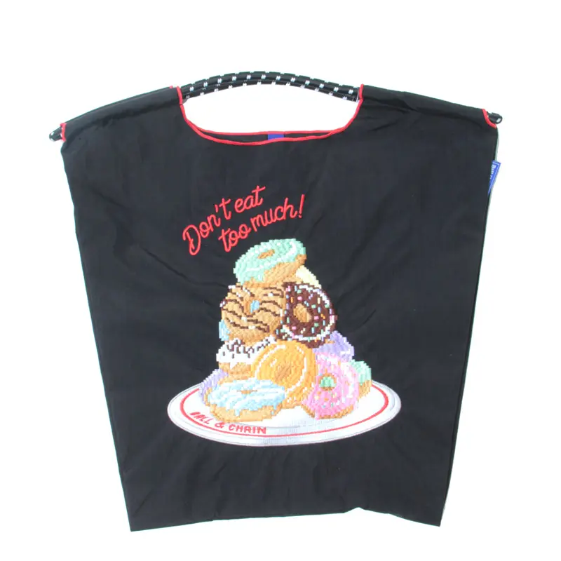 BALL＆CHAIN ボールアンドチェーン Dot Donut(ドットドーナツ) エコバッグ (M) (L) ブラック