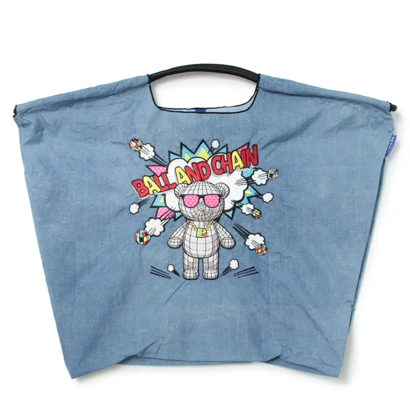 KUMA BOOM（クマブーム）エコバッグ (M) (L) デニム