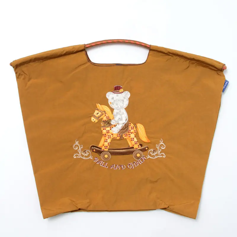 ROCKING HORSE（ロッキングホース）エコバッグ (M) (L) キャメル