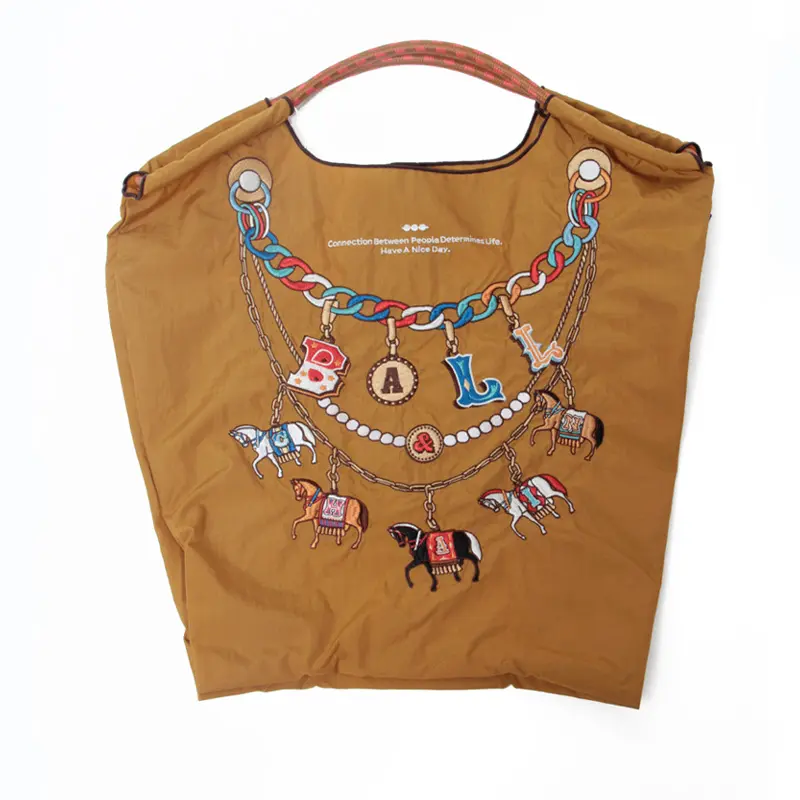 HORSE CHARM(ホースチャーム) エコバッグ (M) (L) キャメル