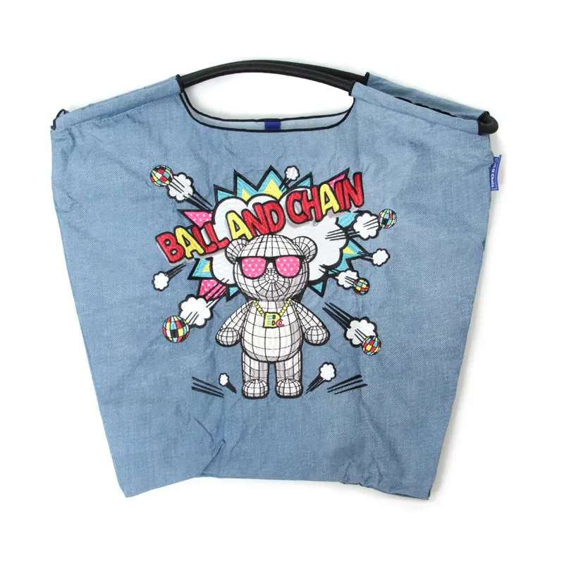 KUMA BOOM（クマブーム）エコバッグ (M) (L) デニム