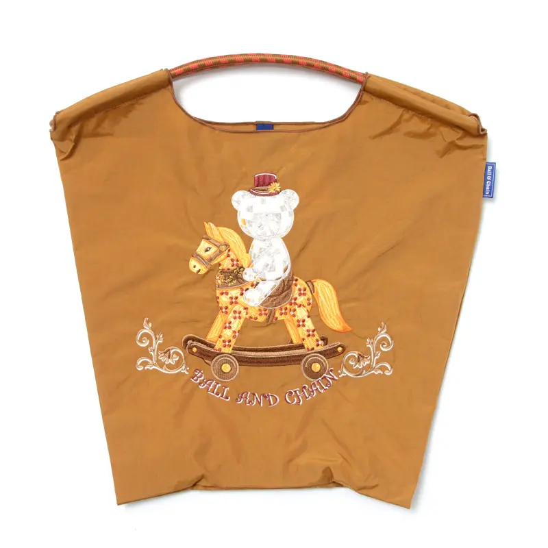 ROCKING HORSE（ロッキングホース）エコバッグ (M) (L) キャメル