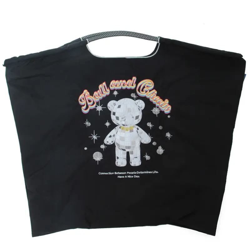 MIRROR BALL BEAR (ミラーボールベア) エコバッグ (M) (L) ブラック