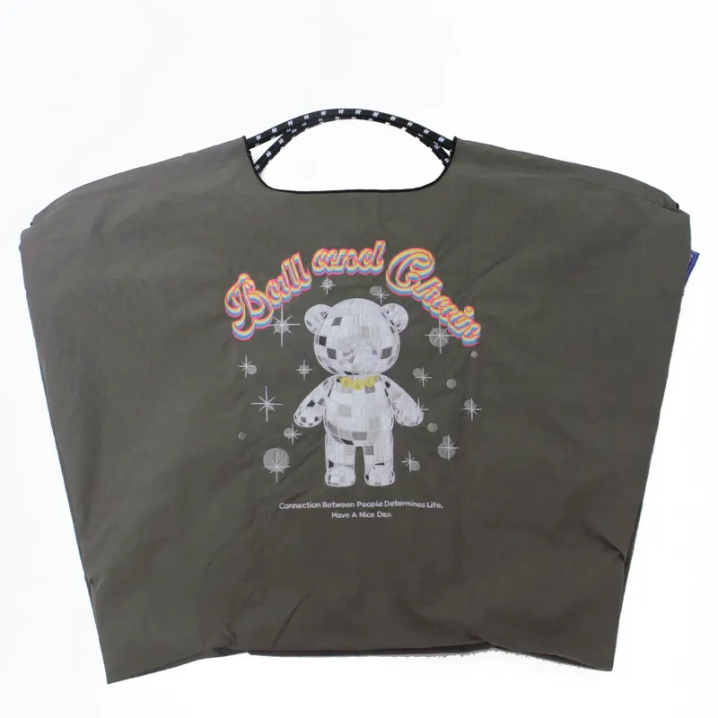 MIRROR BALL BEAR (ミラーボールベア) エコバッグ (M) (L) グレー