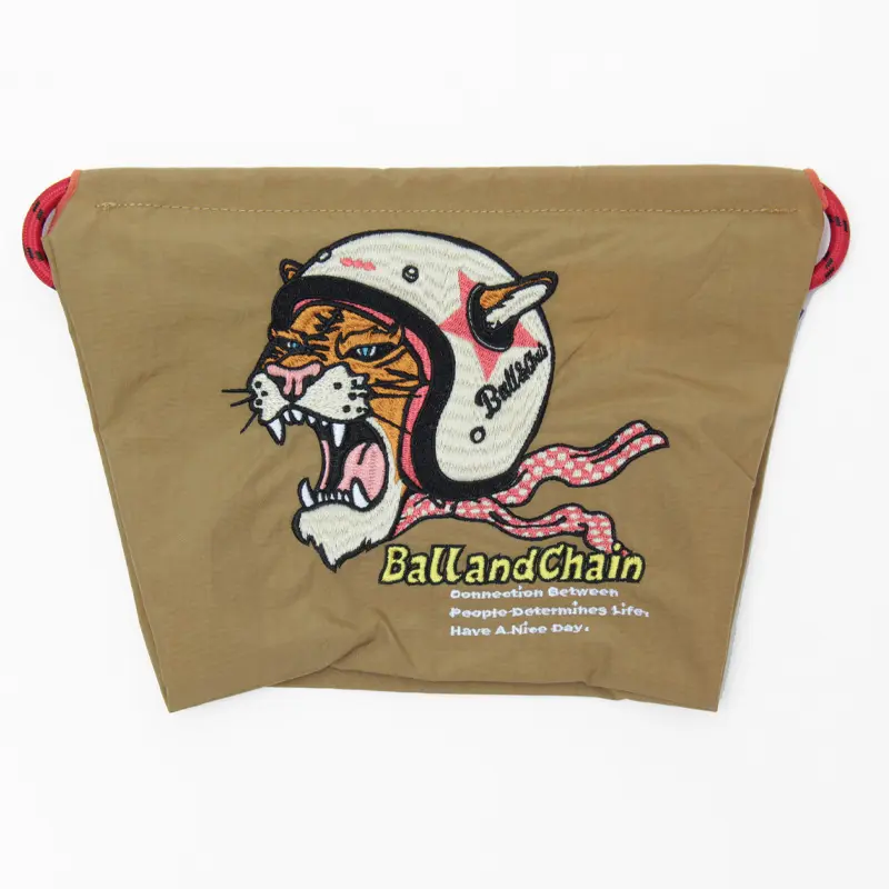 BALL＆CHAIN ボールアンドチェーン HELMETTO TIGER (ヘルメットタイガー) ポーチ (L) ベージュ